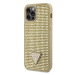 Pouzdro Guess Rhinestones Triangle Metal Logo kryt pro Apple iPhone 12, iPhone 12 PRO Gold