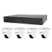 Kamerový set 1x AVTECH NVR AVH2109AX a 4x 2MPX IP Dome kamera AVTECH DGM2203ASVSEP + 4x Kabel UT