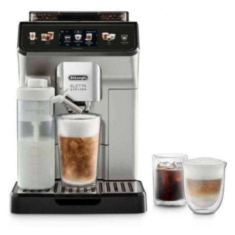DeLonghi Eletta Explore ECAM 450.65.S automatické espresso, 1450 W, 19 Bar, Smart, displej, vest
