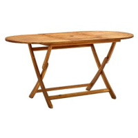 Skládací zahradní stůl 160 x 85 x 75 cm masivní akáciové dřevo 313324