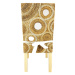 Jídelní židle SEATTLE - banánový list - konstrukce borovice