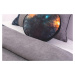Ložní set na postel 90-100x200cm nebula - šedá/modrá