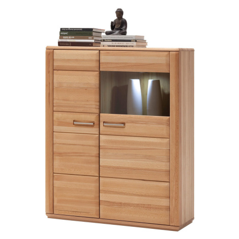 Livetastic VYSOKÁ KOMODA, jádrový buk, barvy buku cm