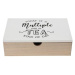 H&L Dřevěný box na čaj 24 × 17 × 7 cm, bílý