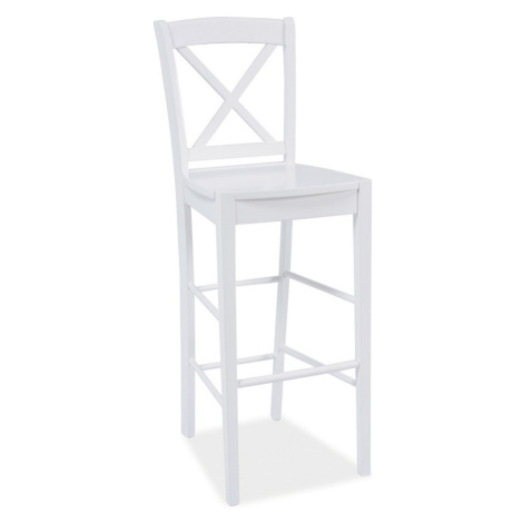 Barová židle VARMA, bílá Casarredo