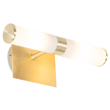 Moderní nástěnné svítidlo zlaté IP44 2-světlo - Vana QAZQA