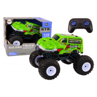 RC terénní auto 1:12 dinosaurus zelená