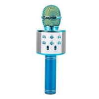 Verk 01377 Karaoke Bluetooth mikrofon, 1800mAh, modrý