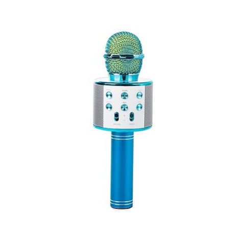 Verk 01377 Karaoke Bluetooth mikrofon, 1800mAh, modrý