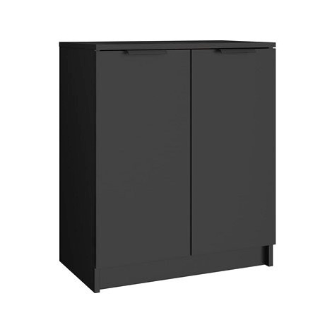 Botník černý 59 × 35 × 70 cm kompozitní dřevo SHUMEE