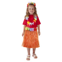 Sukně Hawaii dětská 45 cm, oranžová