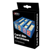 Oddělovače do přenosného boxu BCW Card Bin Partitions Blue - 12 ks