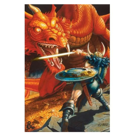 Plakát Dungeons & Dragons - Classic Red Dragon Battle