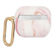 Guess GUA3UNMP pouzdro na Airpods 3. Generace pink Marble Collection
