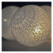 Solight LED řetěz vánoční koule bavlněné, 10LED, 1m, 2x AA, IP20