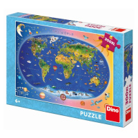 DINO - Dětská Mapa 300 Xl Puzzle , Mix Produktů