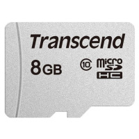 Transcend microSDHC 8 GB TS8GUSD300S Stříbrná