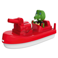 Motorový člun s vodním dělem Fireboat AquaPlay s 2metrovým dostřelem a kapitánem krokodýlem Nils