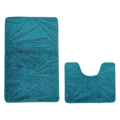 Kontrast Koupelnová sada koberečků PALM 50x80 cm tyrkysová