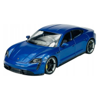 Welly kovový model porsche taycan turbo s modré 1:24