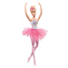 Mattel Barbie svítící magická baletka s růžovou sukní HLC25