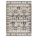 Dywany Łuszczów Kusový koberec Cooper Sisal Aztec 22218 ecru/black – na ven i na doma - 140x190 