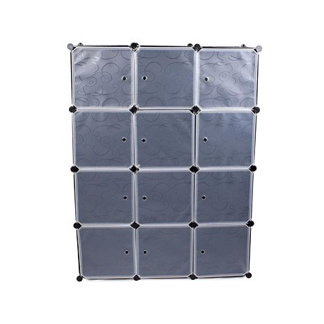 Verk 01508 Modulová skládací šatní skříň 144,5 x 110 x 46,5 cm černá