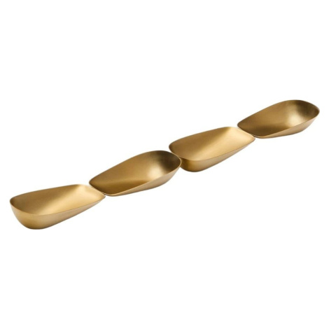 Nerezová servírovací miska ve zlaté barvě Aruc – Kave Home