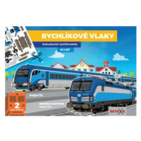 rychlíkové vlaky jednoduché vystřihovánky