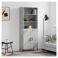 vidaXL Skříň highboard betonově šedá 69,5x34x180 cm kompozitní dřevo