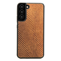 Pouzdro Bewood pro Samsung Galaxy S22 Plus Vlny Merbau