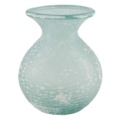 Váza skleněná matná bílá 19cm Dijk