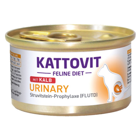 KATTOVIT Feline Diet Urinary telecí 12 × 85 g