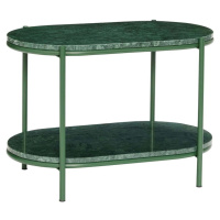 Tmavě zelený mramorový konferenční stolek 34x58 cm Nusa – Hübsch