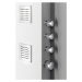 Polysan Spirit Square termostatický sprchový panel nástěnný 250 x 1550 mm bílá 81151