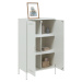 vidaXL Skříň highboard bílá 68 x 39 x 113 cm ocel