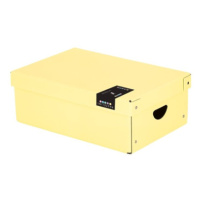 Krabice lamino 35,5 × 24 × 9 cm PASTELINI - žlutá