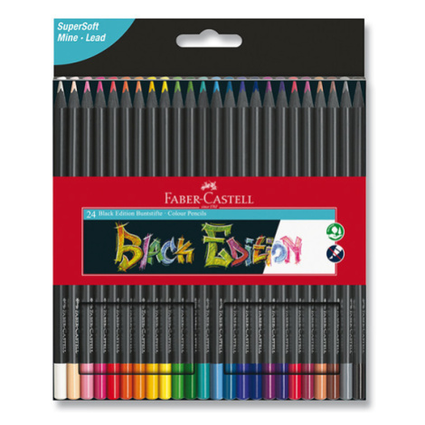 Pastelky Faber-Castell Black Edition - 24 barev