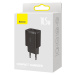 Basues Compact rychlonabíječka 2x USB 10,5W EU zástrčka Black