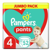 PAMPERS Pants plenkové kalhotky vel. L 4, 52 ks, 9-15 kg