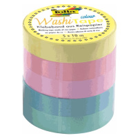 Folia Sada dekoračních lepicích washi pásek - pastelové barvy