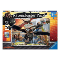 Ravensburger Puzzle Jak vycvičit draka: Vycvičení draci 150 dílků