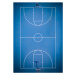 Fotografie Basketball court, Terrence wijesena, (30 x 40 cm)