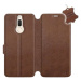 Flip pouzdro na mobil Huawei Mate 10 Lite - Hnědé - kožené - Brown Leather