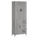 vidaXL Skříň highboard šedá sonoma 69,5 x 34 x 180 cm kompozitní dřevo