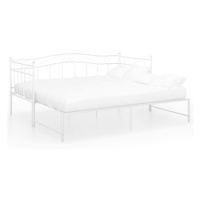 Shumee Rám vysouvací postele/pohovky bílý kovový 90×200 cm, 324783