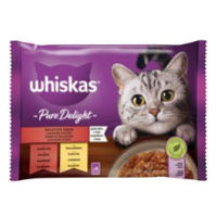 Whiskas Kapsa Pure Delight Klasik výběr v želé 4x85g