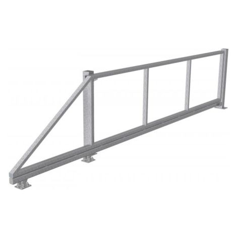Samonosná posuvná brána š. 350 - 400 cm x v. 100 cm