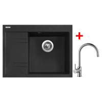 Sinks RIM 650 P Granblack + Vitalia RIM 650 P Granblack + Vitalia