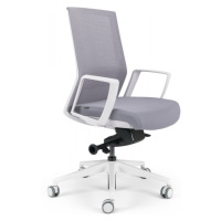 Kancelářská ergonomická židle BESTUHL S27 WHITE — více barev, snímatelný potah Šedá